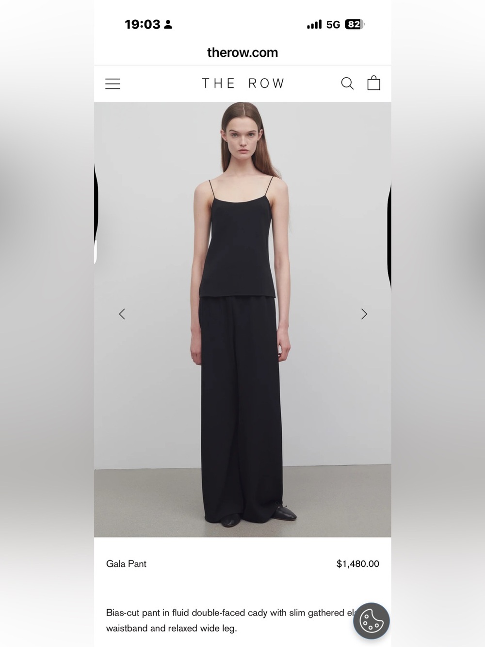 Club Monaco Black Wide-Leg Gala Pants